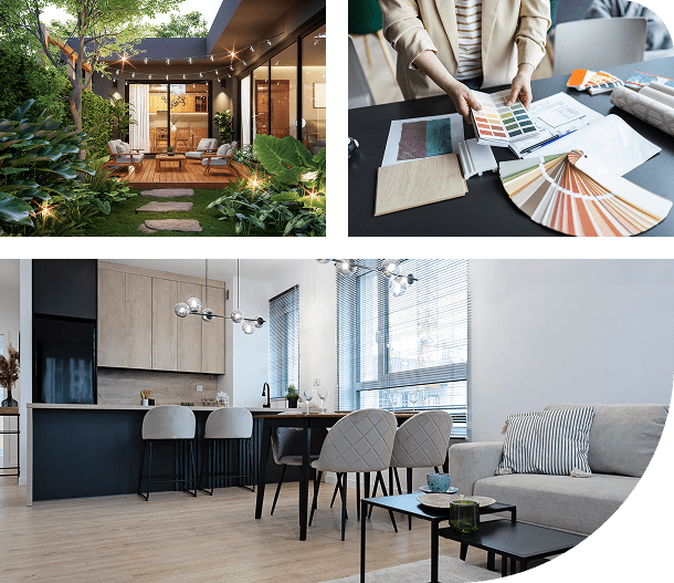 A modern, stylish living space with design planning.